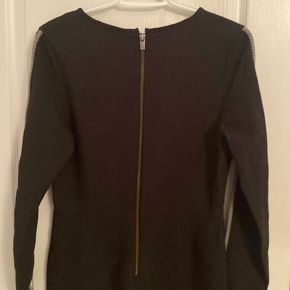 Madison Scotch Dress with lace down sleeves and around neckline. - Picture 3 of 6